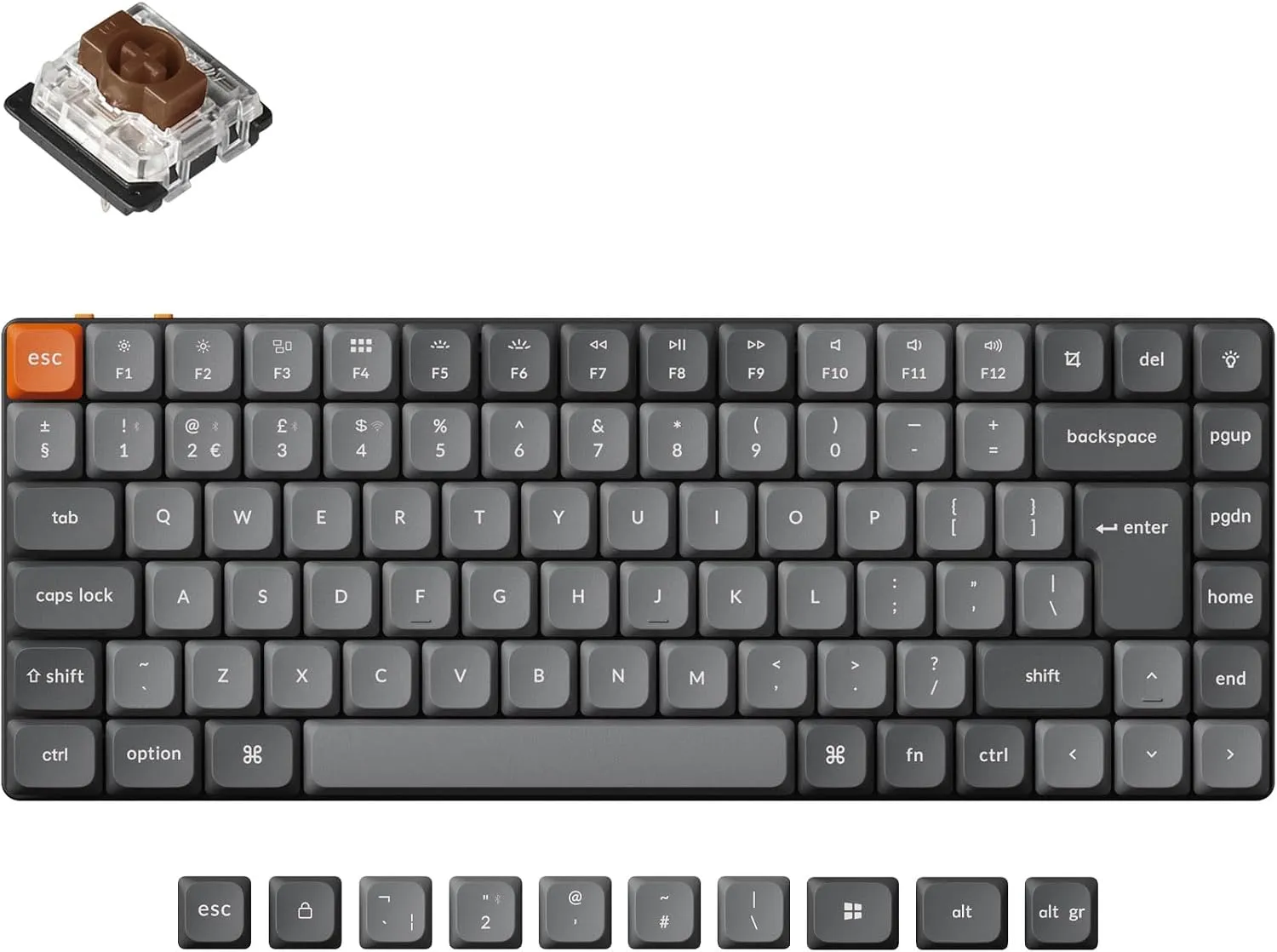 Keychron K3 Max low-profile wireless mechanical keyboard with UK layout